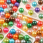 20mm Color Pearl Beads 180pcs Chunk Bubblegum Bead Color Beadbale Pen Ball Beads for Pen Bag Jewelry Making Necklace Bracelets (Pearl) - color: blue&red&green&yellow