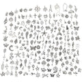 CHuangQi 100pcs Bulk Lots Jewelry Making Charms, Mixed Smooth Metal Charms, Pendants Bracelet Necklace Jewelry Making and DIY Craft Accessories - color: Silver_200
