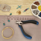 The Beadsmith Ergonomic Side Cutter Tool – 5 inches (127mm) – Comfortable Ergonomic Grip, Double-Leaf Springs & Polished Steel Head – Extra-Fine Tips Precision to Medium Level Work - style: Side Cutter