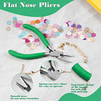 SPEEDWOX 5-Inch Flat Nose Pliers for Jewelry Making Smooth Jaw Mini Duck Bill Plier for Wire Wrapping Bending or Straightening Sheet Metal Bending Jewelry Making Tools Open and close Jump Rings - style: Duckbill Pliers