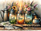 Axquilon Diamond Art Kits for Adults, Inspirational Diamond Painting Kits for Beginners, 5D Vase Round Full Drill Gem Art for Adults, Paint by Diamonds Pictures DIY Crafts Kits 16x12inch - color: Inspirational Vase