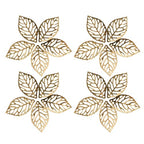 200Pcs Gold Plated Hollow Leaf Charms for Jewelry Making - Lightweight Iron Pendants for Earrings Necklaces Hair Clips