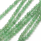 LiQunSweet 120 Pcs 3mm Natural Green Aventurinee Beads Strands Faceted Round Small Loose Crystal Gemstone Bead Spacer for DIY Jewelry Craft Making - color: Natural Green Aventurinee Beads_3mm