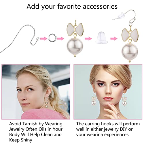 Earring Hooks, 600pcs Hypoallergenic Earrings Making kit(Silver and Gold) Earrings Finding Component Accessories,Earring Backs,Jump Rings for Jewelry Making DIY Craft