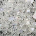 500g Acrylic White Wedding Beads Flower Star Butterfly Candy Acrylic Kawaii Beads for Keychain Bracelets Jewelry Making DIY Plastic Crafts (White) - color: white