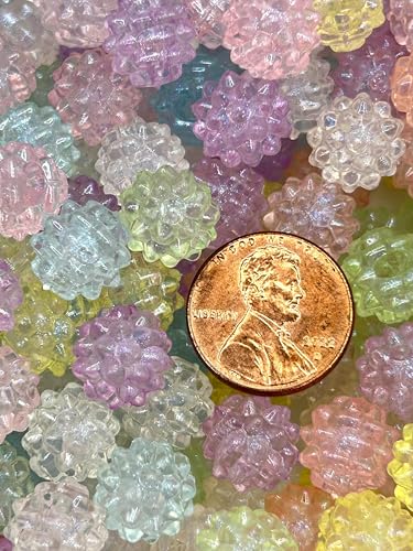 20pcs Translucent Konpeito Beads, Craft Supplies