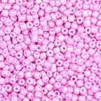 2000pcs Glass Seed Beads Bulk, 4mm 6/0 Mini Pony Spacer Small Individual Color Seed Beads for DIY Bracelet Necklaces Wrist Jewelry Making, Light Pink - color: Light Pink
