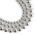 Song Xi Silver Hematite Beads 6mm for Jewelry Making Gemstone - color: Silver Hematite, size: 6mm