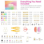 Friendship Bracelet Making Kit 96 Colors, 900pcs Letter Beads, 100pcs Number Bead, Gold Silver Spacer Charms for Concert Bracelets Jewelry Craft - color: Friendship Style