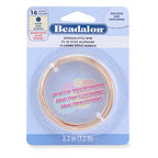 Beadalon German Style Wrapping Wire, Round, Gold Color, 16 Gauge, 2.2 m / 7.2 ft - color: Gold, size: 16 gauge / 7.2 ft