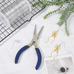 BENECREAT Wire Looping Pliers with Non-Slip Handle, Precision Round Nose Pliers (2~8mm Loops) for Beading Jewelry Making and Wire Forming