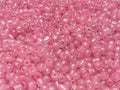 Czech Glass Seed Beads Crystal Clear Size:6/0 40 gr / 1.4 oz… (Crystal Clear with Pink Center) - color: Crystal Clear with Pink Center