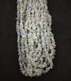 Crushed Aquamarine Pre Drilled Crystal Chips Beads for Bracelets Making, DIY Handmade Natural Healing Crystals (25 Inch Strand) - color: Aquamarine