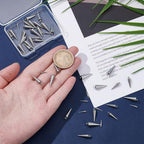 UNICRAFTALE Cone Charms Stainless Steel Spike Charms Punk Style Charm Spike Pendants Dangle Charm for DIY Necklace Earring Bracelet Jewelry Making - size: 10/15/16.5/18.5mm Long
