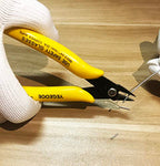 Flush Wire Cutter, 10PACK Precision Diagonal Cutting Pliers Small Wire Cutter Nippers for Electronics Wires Jewelry Screws (5 Inch Size) - style: yellow wire cutters x 10