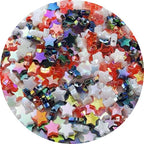 450 PCS Acrylic Star Shape Beads AB Colors Loose Pony Spacer Beads with Hole for Jewelry Making Necklace Earring Key Chains DIY Projects(Mixed Black/White/Red Series) - color: Mixed Black/White/Red Series