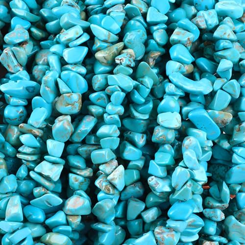 200pcs Natural Chip Stone Beads Gemstone Healing Crystal Loose Rocks Bead Irregular Glass Seed Charm Beads Drilled DIY for Jewelry Bracelet Necklace Earrings Making Crafting Supplies (Green, 5-8mm) - color: green