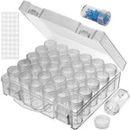 Bead Organizer, Bead Containers, 30 Grids Diamond Painting Storage Containers Clear Bead Organization Diamond Painting Accessories Small Storage Container for Beads Seeds Glitter Rhinestones (1 Pack) - size: The outer box: 16 x 14 x 5.3cm (1 Pack)