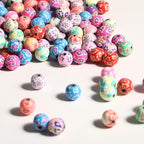 120PCS 12mm Polymer Clay Beads Round Beads for Making Bracelet Necklace Earring Accessories DIY Handmade Craf