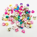 100 Pcs Polymer Clay Beads Cartoon Heishi Spacer Beads Supplies for DIY Bracelet Earring Necklace Jewelry Making (Animal) - color: Animal