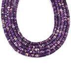 190pcs 4x2mm Purple Natural Sea Sediment Imperial Jasper Heishi Disc Rondelle Spacer Stone Semi Precious Gemstone Loose Beads for Jewelry Making 15 Inch - color: Purple Imperial, size: 4x2mm