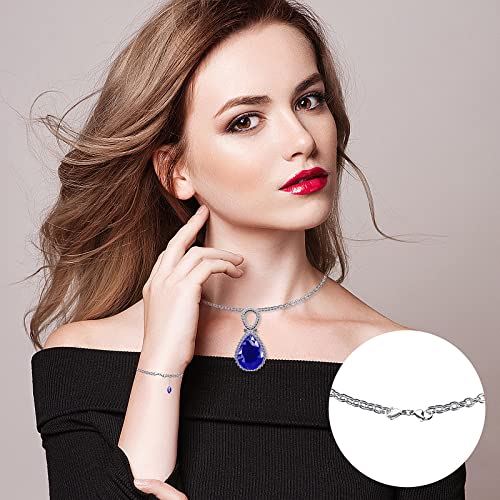 Grevosea 4 Pieces Double Lobster Clasp Extender, Stainless Steel Lobster Claw Clasps Double Claw Connector Bracelet Necklace Extender for DIY Jewelry Making Women and Girls Gifts(Silver) - color: 4pcs