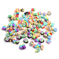 100 Pcs Popsicle Polymer Clay Beads Cartoon Heishi Spacer Beads Supplies for DIY Bracelet Earring Necklace Jewelry Making - color: Popsicle