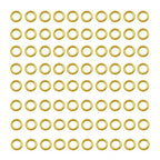 200 pcs Gold Plated Stainless Steel Split Rings Jump Rings Connector Rings for Jewelry Making Necklaces Bracelet Earrings Keychain DIY Craft (13298-Gold, 5mm) - size: 5mm