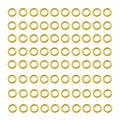 200 pcs Gold Plated Stainless Steel Split Rings Jump Rings Connector Rings for Jewelry Making Necklaces Bracelet Earrings Keychain DIY Craft (13298-Gold, 5mm) - size: 5mm