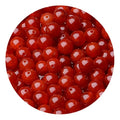 100pcs Natural Stone Beads 8mm Red Carnelian Round Genuine Real Stone Beading Loose Gemstone Hole Size 1mm DIY Charm Smooth Beads for Bracelets Necklaces Earrings Jewelry Making Crafts - color: Red Carnelian