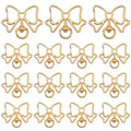 SUNNYCLUE 1 Box 20Pcs Swivel Snap Hooks Metal Swivel Clasps Spring Snap Keychain Clip Metal Butterfly Hanging Buckle Bowknot Lobster Claw Clasp for Jewelry Making DIY Bag Keychains Accessories