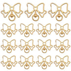 SUNNYCLUE 1 Box 20Pcs Swivel Snap Hooks Metal Swivel Clasps Spring Snap Keychain Clip Metal Butterfly Hanging Buckle Bowknot Lobster Claw Clasp for Jewelry Making DIY Bag Keychains Accessories