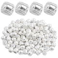 100pcs Alloy Round Column Spacer Beads Large Hole (4 mm) Tube Loose Beads Bulk Metal Spacers Craft Supplies for DIY European Bracelet Necklace Earrings Jewelry Making, Bright Silver - color: Bright Silver