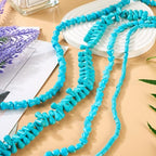 Craftdady 270Pcs Blue Turquoise Beads Teardrop Heart Column Bone Gemstone Beads Spacer Stone Bead Strands for Boho Crafts DIY Jewelry Making Supplies - color: Turquoise, 4 Shapes