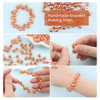 100Pcs Champagne Gold Crystal Glass Beads, 8x10mm Faceted Teardrop Shiny Bulk Beads for Jewelry Making, DIY Crafts - color: Champagne Gold