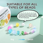 PAXCOO 12 Rolls Elastic String for Bracelets, Stretch Magic Elastic String Bead Cord Jewelry Thread for Bracelet, Necklaces, Clay Beads, Pony Beads (White) - size: 12 Pack