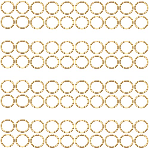 600Pcs 4mm Gold Open Jump Ring, Used for Key Chain, Jewelry Making, Necklace Maintenance and Earring Decoration DIY Process Open Jump Ring (600Pcs) - color: Gold/600pcs, size: 4mm