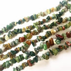 HAAMIIQII 5-8mm Natural Indian Agate Chips Beads Irregular Chip Stones Loose Gemstone Beads Energy Healing Beads for Jewelry Making Strand 30 Inch - color: Indian Agate
