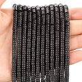 150PCs Natural Black Obsidian Spacer Beads, Loose Semi Precious Flat Round Gemstone Heishi Disc Stone Beads for Beading Jewelry Making 4mm*2mm 38cm - color: Black Obsidian, size: 4MM*2MM