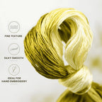 Natural 100% Silk Thread, Handmade Embroidery Thread Silk Floss 8 Colors 110m Each (72) - color: 72