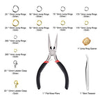 Paxcoo 1200Pcs Open Jump Rings and Lobster Clasps Jewelry Findings Kit with Pliers for Jewelry Making (Silver and Gold) - color: Silver and Gold