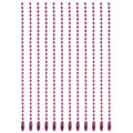 MECCANIXITY Ball Bead Chain Beaded Necklace Chains 5 Inch Adjustable Metal Ball Chains 2.4mm/0.1inch Keychain for Jewelry Making,DIY Craft Projects,Pack of 12(Rose Red) - color: Rose Red