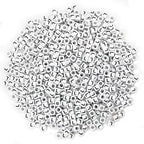 600PCS 6x6mm Square Acrylic Letter Beads L for Friendship Bracelets Jewelry Making, White Acrylic Cube Base with Black Alphabet Beads for DIY Crafts Bracelets Necklaces Key Chains Phone Lanyard - color: Letter L(Black on White)