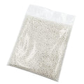 INSPIRELLE 7000pcs 4mm White Art Faux Pearl Beads ABS Round Loose Spacer Beads for DIY Craft Necklaces Bracelets Jewelry Making - color: White, size: 4mm