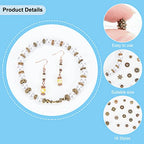 PH PandaHall 540pcs Tibetan Spacer Beads 18 Style Antique Bronze Metal Bracelet Beads Flower Geometric Alloy Jewelry Bead Spacers for Bracelet Necklace Jewelry Making DIY Craft 5-9mm - color: 18 Styles Antique Bronze - 540pcs