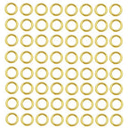 150 pcs Gold Plated Stainless Steel Split Rings Jump Rings Connector Rings for Jewelry Making Necklaces Bracelet Earrings Keychain DIY Craft (13300-Gold, 7mm) - size: 7mm
