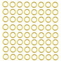 150 pcs Gold Plated Stainless Steel Split Rings Jump Rings Connector Rings for Jewelry Making Necklaces Bracelet Earrings Keychain DIY Craft (13300-Gold, 7mm) - size: 7mm