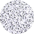 100Pcs Letter Beads - 4x7mm White Round Acrylic Alphabet Beads for Jewelry Making DIY Bracelets, Necklaces & Key Chains - color: A 100Pcs