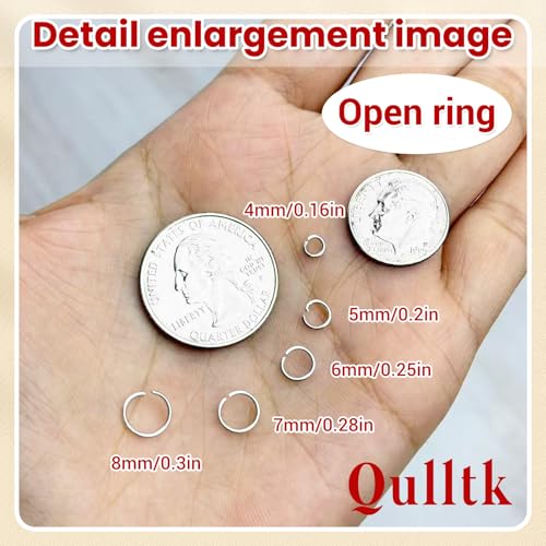 4600 Pcs Jump Rings for Jewelry Making Kit Gold & Silver, Open Rings with Opener Tools for Earrings, Keychains, Bracelet & Necklace Repair Supplies - color: 4600Pcs Silver & Gold