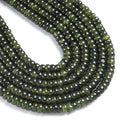 150PCS 2x4mm Natural Green Garnet Jades Stone Rondelle Beads Abacus Disk Stone Beads Round Loose Spacer Gemstone for DIY Bracelet Necklace Jewelry Making - color: Green garnet Stone, size: 2x4mm Abacus Disk